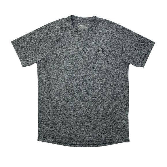 Under Armour T Shirt Mens M Medium Grey The Tech Tee Crew Neck Short Sleeve - Picture 1 of 10